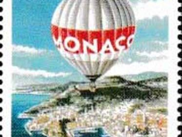 25 Monaco - 2-wertige Serie „Klimafreundlicher Heißluftballon“, Mi.-Nr. 3668-69, Beispielabbildung (Mi.-Nr. 3668): Heißluftballon „Monaco“